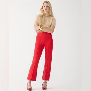 J. Crew Women’s Tall Delaney Kickout Sweater Pant Red Size TS NWT #BX871